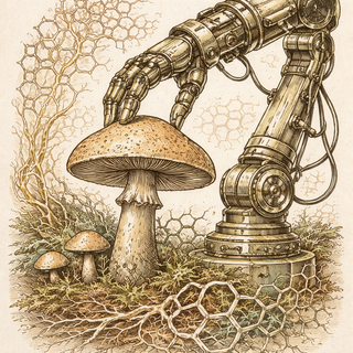 When Mushrooms Meet Machine Learning: Teaching AI to Make Impossible Materials