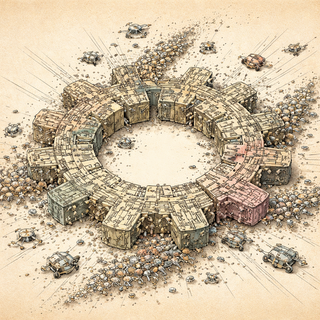 When the Microrobot Swarm Suddenly Drew a Gear